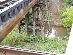 Embankment at Camp Creek Train Wreck, 1900.