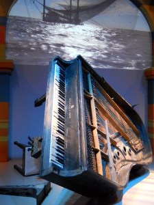 Fats Domino's piano recovered after Hurricane Katrina.