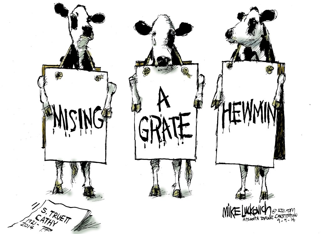 9/9 Mike Luckovich: A grate&nbsp;hewmin