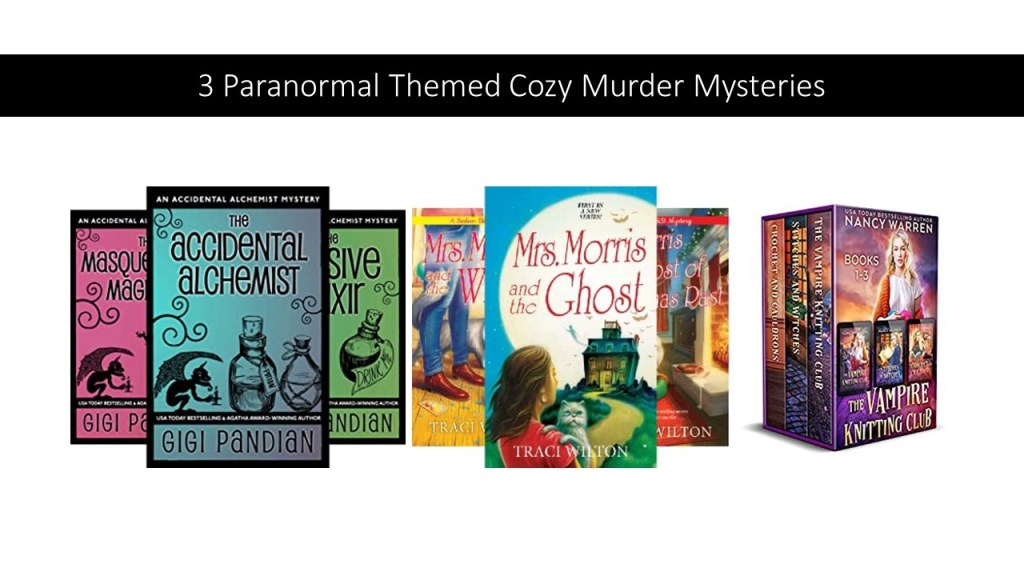3 Cozy Paranormal Themed Mysteries to Travel&nbsp;With